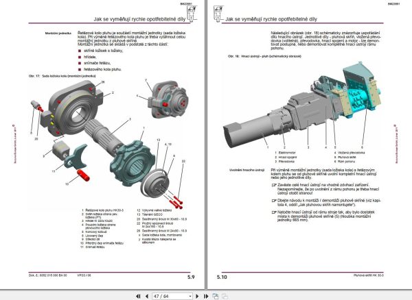 CAT Plow RHH 800 PF 3 822 Planing Box HK 30 3 Operation And Maintenance Manual BI623991 CZ 1