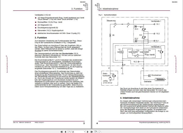 CAT Plow RHH 800 PF 3 822 Proportional Hydraulic Control Execution PMC D Operation Manual BI623983 DE 1