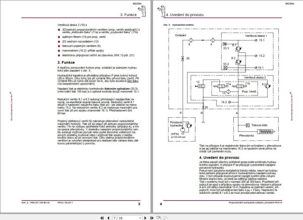 CAT Plow RHH 800 PF 3 822 Proportional Hydraulic Control Execution PMC D Operation Manual BI623984 CZ 1
