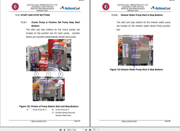 CAT Roof Support Ashton Longwall Pump Station Operation And Maintenance Manual BI619134 1