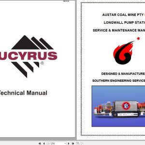 CAT Roof Support Austar Longwall Pump Station Operation And Maintenance Manual BI619135