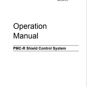 CAT Roof Support EHC For PMC R Shield Control Operation Manual EM028752