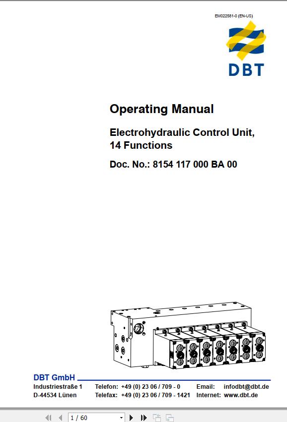 CAT Roof Support Electrohydraulic Control Unit 14 Functions Operation And Maintenance Manual EM022581