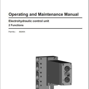 CAT Roof Support Electrohydraulic Control Unit 2 functions Operation And Maintenance Manual EM018785