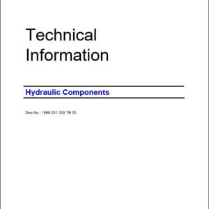 CAT Roof Support Hydraulic Components Technical Information EM022901