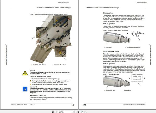CAT Roof Support Hydraulic Components Technical Information EM022901 1