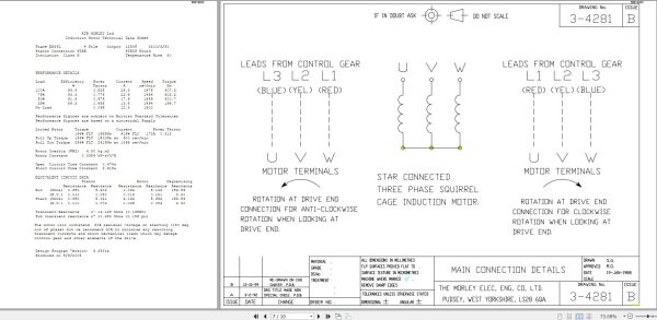 CAT Roof Support Metropolitan EM 21 78 Induction Technical Motor Operation Manual BI619303 1