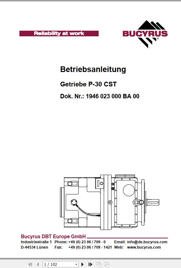 CAT Roof Support RSF AFC Operation And Maintenance Manual BI628460 DE CZ