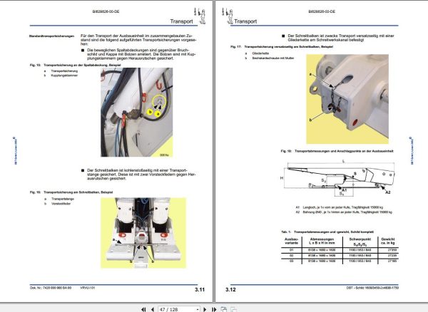 CAT Roof Support RSF Operation And Maintenance Manual BI628626 DE 1