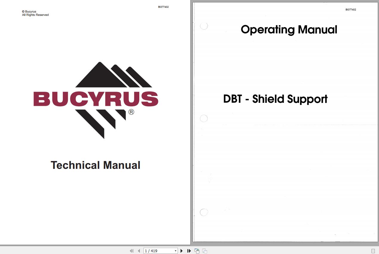 CAT Roof Support Shield Support Operation And Maintenance Manual BI377402