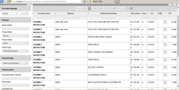 CLAAS WebTIC Offline FR 10.2022 Operator Manual Repair Manual Service Documentation DVD 2