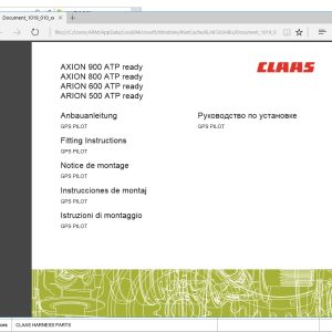 CLAAS WebTIC Offline LV 10.2022 Operator Manual Repair Manual Service Documentation DVD 1