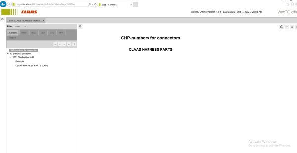 CLAAS WebTIC Offline NL 10.2022 Operator Manual Repair Manual Service Documentation DVD 4