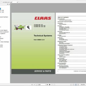 Claas TUCANO 480 430 340 320 Technical Systems EN 1