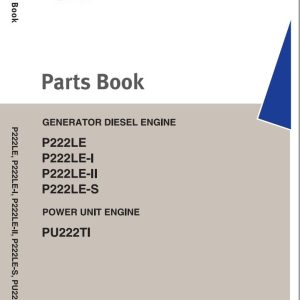 Doosan Engines PU222TI P222LE Series Parts Book 07.2013