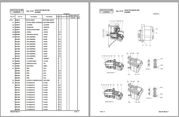 Doosan Excavator S340LC V Parts Manual 1001 and up 021 00022LEF 1 07.2009 1