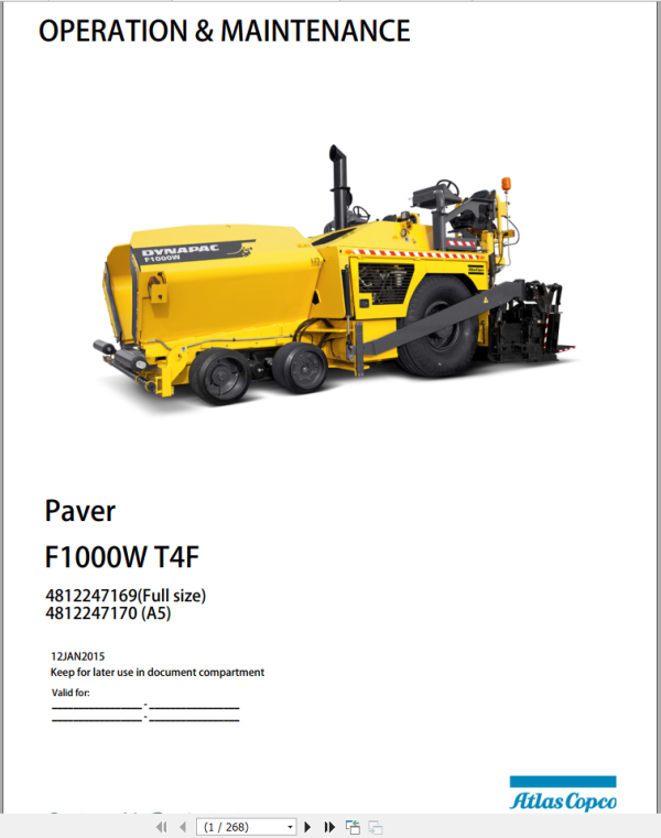 Dynapac Machinery 34.6 GB PDF EN 2022 Part Catalog Operator Maintenance Manual Full DVD 7