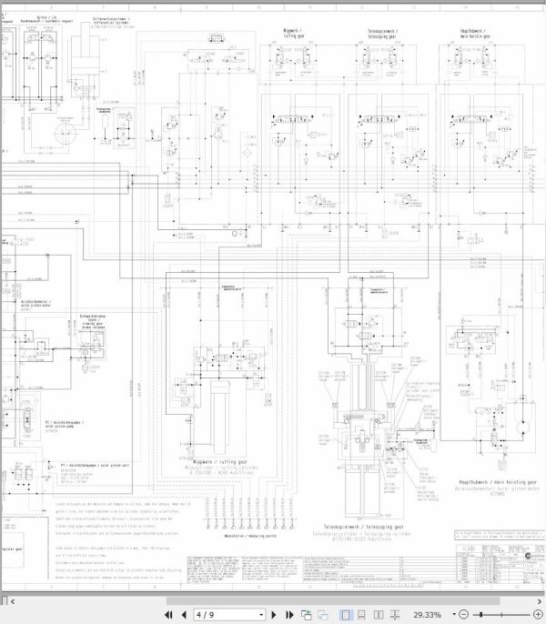 Grove Crane GMK 5150L Parts Catalog Schematics Operation and Maintenance Manual EN DE 1
