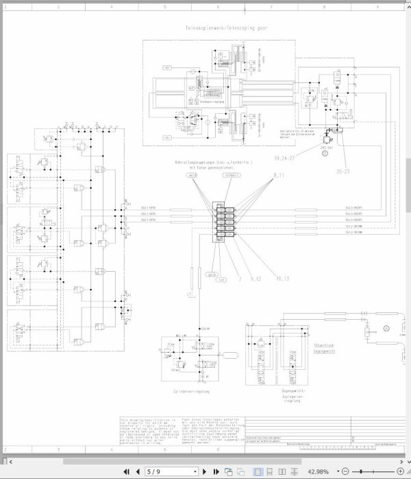 Grove Crane GMK 5200 Parts Catalog Schematics Operation Manual EN DE 1