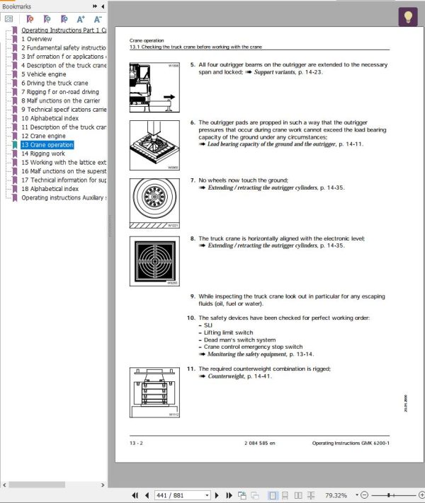 Grove Crane GMK 6200 Operation Manual 1