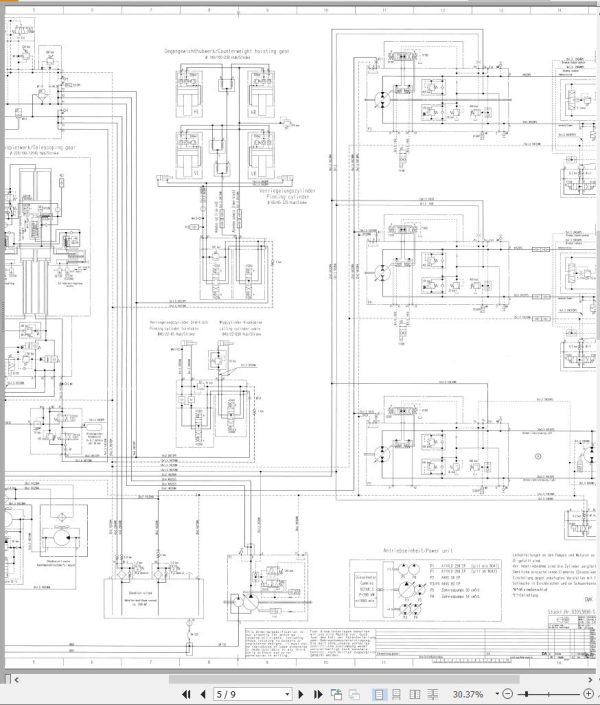 Grove Crane GMK 6300 Parts Catalog Schematics Operation and Maintenance Manual EN DE 1