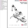 Grove Crane GMK 6300L Parts Catalog Schematics Operation and Maintenance Manual EN DE