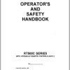Grove Crane RT500 Schematics Operation Manual