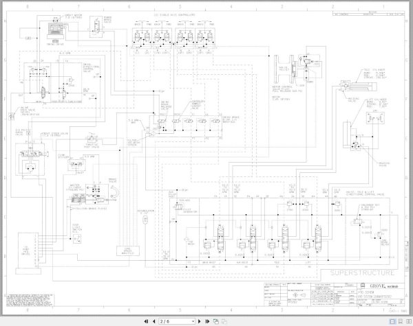 Grove Crane RT525E2 Hydraulic Schematic 1