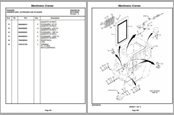Grove Crane RT700E Parts Operator Manual and Schematic 1