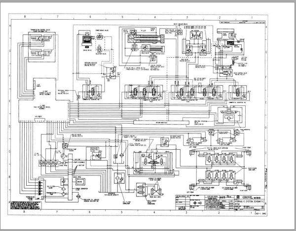 Grove Crane RT750 Parts Catalog Schematics 1