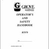 Grove Crane RT870 Parts Catalog and Operator Manual