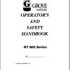 Grove Crane RT900 RT980 Operator Manual and Schematic