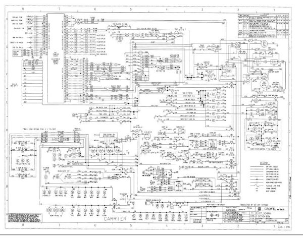 Grove Crane TMS870B Electrical Schematic 1