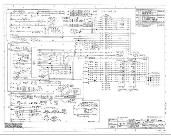 Grove Crane TTS870B Parts Catalog Schematics 1