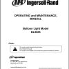 Ingersoll Rand Balloon Light BL2000A Operation and Maintenance Manual 2012