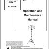 Ingersoll Rand Balloon Light BL2000B Diagrams Parts Manual Operation and Maintenance Manual 2012