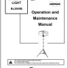 Ingersoll Rand Balloon Light BL2000B Operation and Maintenance Manual 2013