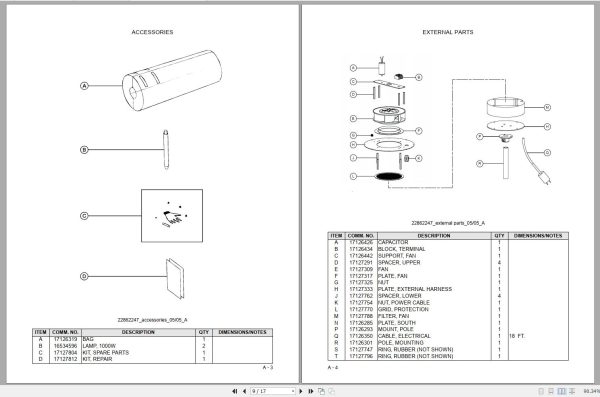 Ingersoll Rand Balloon Light BL2000C Parts Manual Operation and Maintenance Manual 2012 1