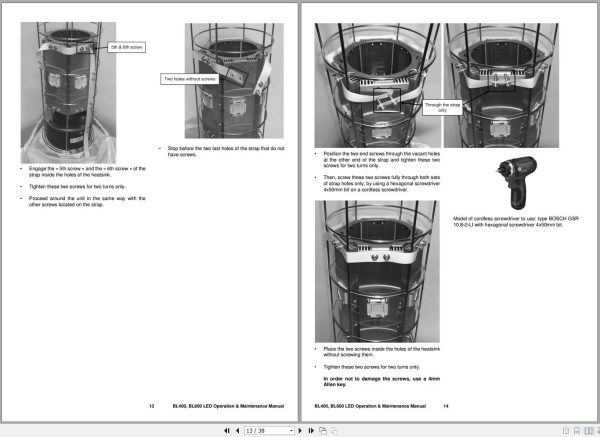 Ingersoll Rand Balloon Light BL400 Operation and Maintenance Manual 2019 EN NL FR DE ES IT 2