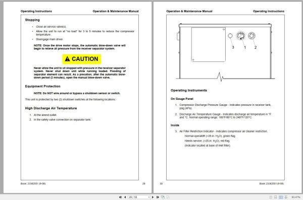Ingersoll Rand Compressor Module VHP600CM Operation Maintenance Manual 2012 1