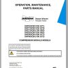 Ingersoll Rand Compressor Module XHP650CM Parts Manual Operating and Maintenance Manual 2012