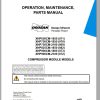 Ingersoll Rand Compressor Module XHP750CM Parts Manual Operating and Maintenance Manual 2012