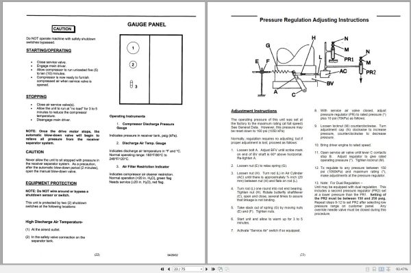 Ingersoll Rand Compressor Module XHP750CM Parts Manual Operating and Maintenance Manual 2012 1