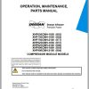 Ingersoll Rand Compressor Module XHP750CMH Parts Manual Operating and Maintenance Manual 2012 1