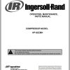 Ingersoll Rand Compressor Modules HP185CMH Part Manual Operation and Maintenance Manual 2013