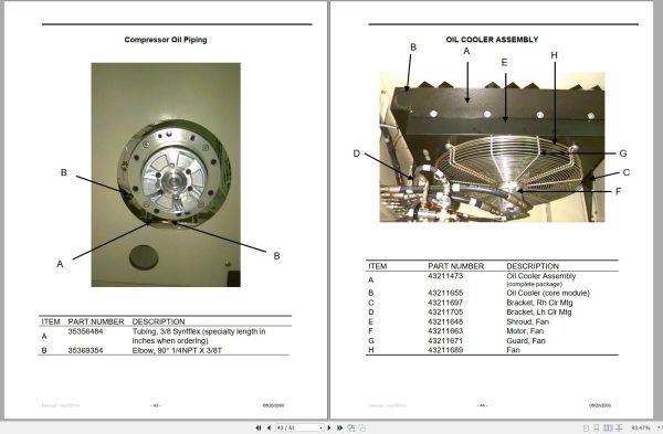 Ingersoll Rand Compressor Modules VHP300CM Part Manual Operation and Maintenance Manual 2013 1