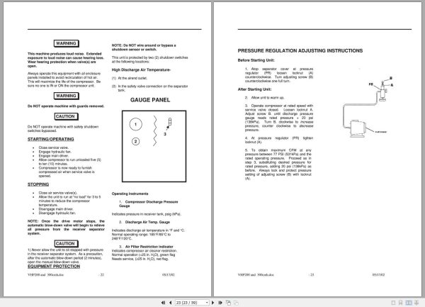 Ingersoll Rand Compressor Modules VHP300CMH Part Manual Operation and Maintenance Manual 2013 1