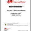 Ingersoll Rand Compressor Modules VHP40RMG Part Manual Operation and Maintenance Manual 2013 1