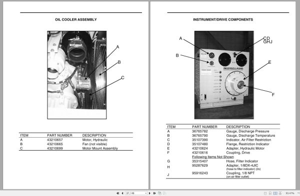 Ingersoll Rand Compressor Modules VHP550CMH Part Manual Operation and Maintenance Manual 2013 2