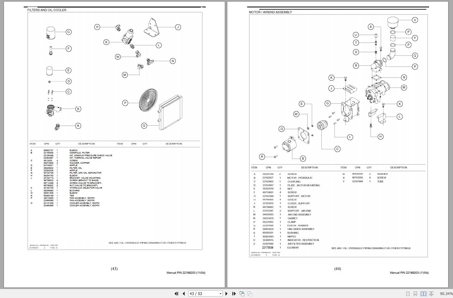 Ingersoll Rand Compressor Modules VHP90CMH Part Manual, Operation and Maintenance Manual 2013